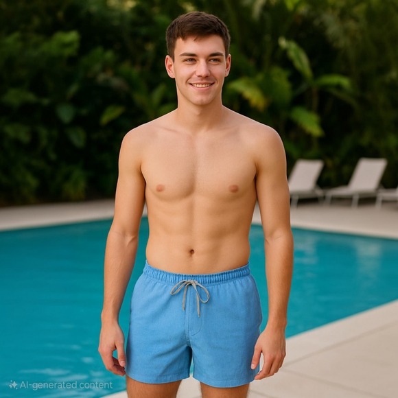 [NWT] Rainforest Men's Quick-Dry Swim Trunks Shorts - Picture 1 of 8
